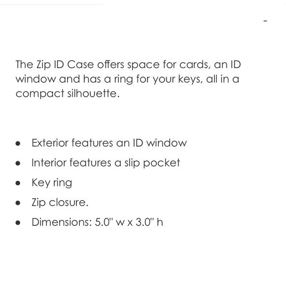 NWT Vera Bradley Zip ID Case with Keyring Retro Ribbons Pattern - Picture 4 of 4